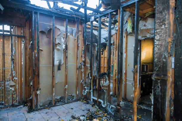 Professional Emergency Fire Cleanup technician working in McMillin, WA